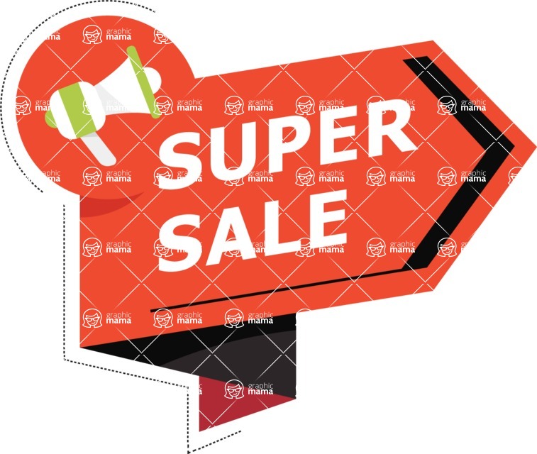 Sale Banner Templates Collection - Vector Sale Tag